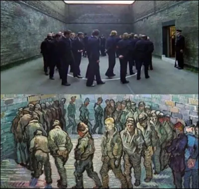 De qui est la peinture, inspirant cette scène dans le film "Orange Mécanique" ?