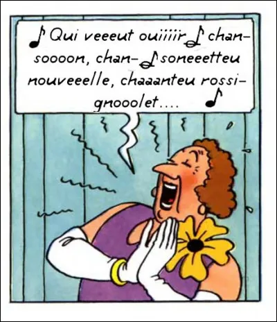 Tant qu'à faire, même la Castafiore se met au folk ! Elle reprend le répertoire de ...