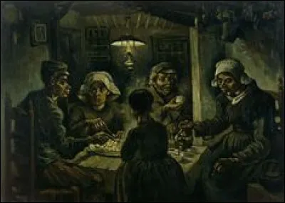 Dans le tableau "Les Mangeurs de pommes de terre" de Van Gogh, que sert la femme à droite ?