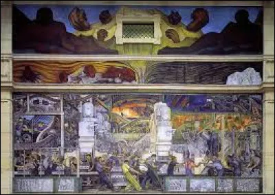 Qui a peint "Peintures murales de l'industrie de Detroit" ?