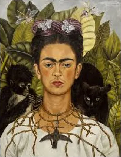 Qui a peint "Autoportrait au collier d'épines et colibri" ?