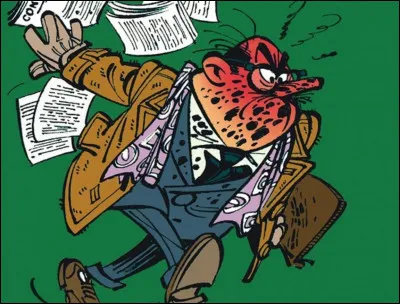 Quel est le nom du riche homme d'affaires qui doit signer d'importants contrats avec le Journal de Spirou, sans jamais y parvenir ?