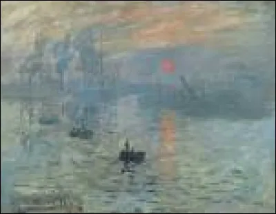 Où est exposé cette magnifique toile, nommée « Impression soleil levant » ?