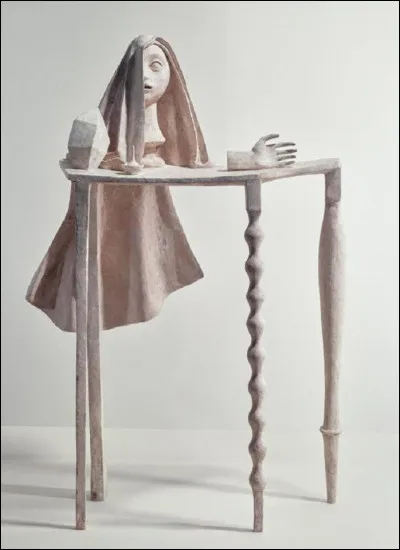 Qui est le peintre et sculpteur suisse, auteur de cette oeuvre intitul&eacute;e ''La Table surr&eacute;aliste'' ?