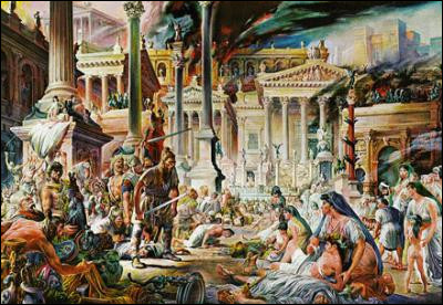 Rome navait pas été prise depuis le IVe siècle avant J-C ; elle est mise à sac du 24 au 27 août 410. Qui pille alors la ville ?