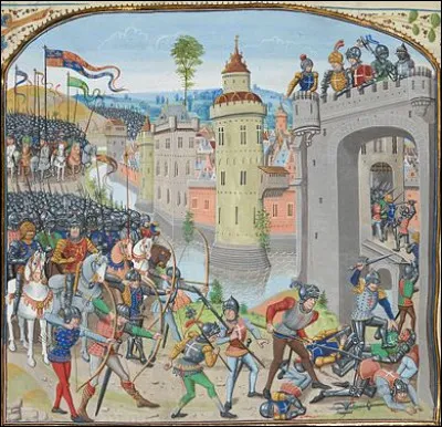 La prise de Caen, le 26 juillet 1346, se termine par des combats pendant trois jours dans les rues de la ville qui est en partie détruite et mise à sac. Qui pille Caen ?