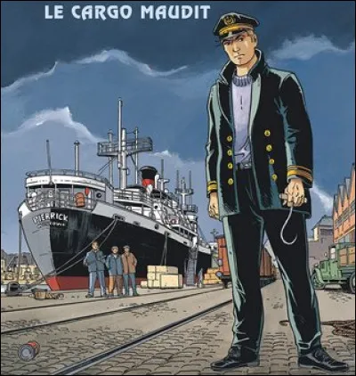 Comment se nomme l'officier de marine dans les récits daventures maritimes de la série "Tramp" ?