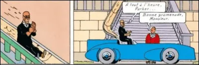 Quel est le nom de ce PDG dessiné par Hergé fanatique de vitesse dans l'album de "Jo, Zette et Jocko" ?