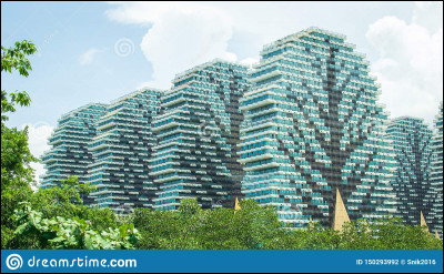 Où peut-on loger dans ces hôtes ressemblant à des arbres construits en briques Lego sur l'île de Hainan ?