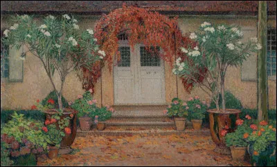 Qui a peint "Entrée principale à Marqueyrol" ?