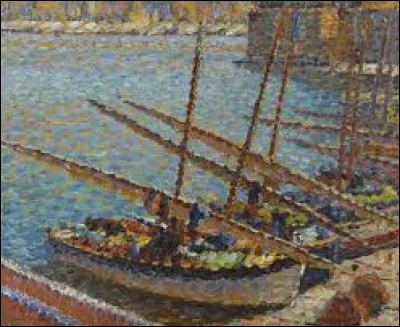 Voici encore Collioure sur un tableau intitulé "Barques à Collioure", qui est le peintre ?