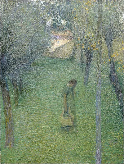 À qui doit-on "Muse pensive au jardin" ?