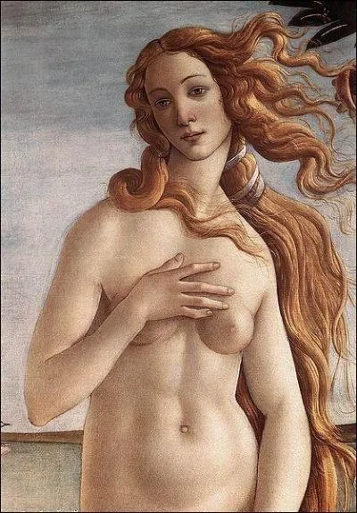 Le tableau le plus connu de Sandro Botticelli est 'La naissance de Vnus' . Sur ce tableau qu'est reprsent  la gauche du personnage ?