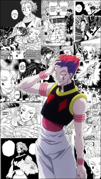 Quel symbole est représenté sur la joue gauche d'Hisoka ?