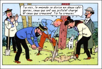 Nous sommes très loin, à l'ouest...comme le répète si souvent Tournesol !