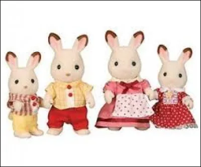 À quelle famille appartiennent les Sylvanian sur la photo ?