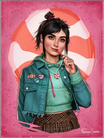 Elle est extrêmement énergique, bavarde et enfantine. Elle a un sens de l'humour plutôt immature. Elle apparaît dans Sugar Rush. C'est une princesse et son meilleur ami s'appelle Ralph. Qui est-elle ?