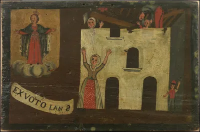 Qu'arrive-t-il à la famille représentée sur cet ex-voto ?