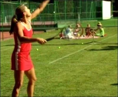 Par quelle joueuse de tennis se font-ils 'bombarder' alors qu'ils pique-niquaient tranquillement ?