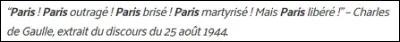 Quelle est la figure du style dans l'appel de de Gaulle ?