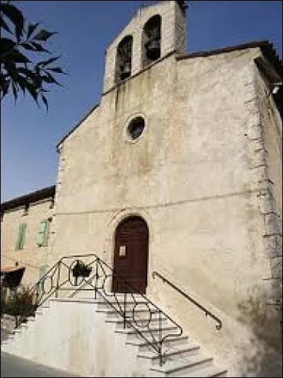 Vous avez sur cette image l'église Notre-Dame-de-l'Assomption-et-Saint-Roch de Valderoure. Village dans le parc naturel régional des Préalpes d'Azur, il se situe ...
