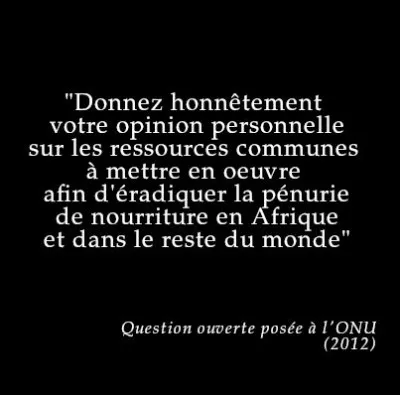 Vous allez facilement retrouver ce pays > Ses représentants n'ont pas compris le sens d'un concept dans la question ci-dessus. C'est donc...
