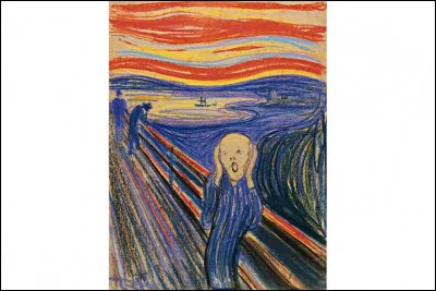 Cr comme cri : nous connaissons la version la plus célèbre de l'uvre intitulée "Le Cri" d'Edvard Munch, mais ce n'est pas celle que j'ai mise en photo. Combien de tableaux intitulés "Le Cri" Munch a-t-il réalisés ?