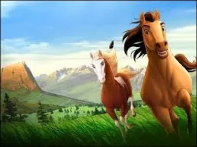 Comment s'appelle le cheval aux cotés de Spirit ?