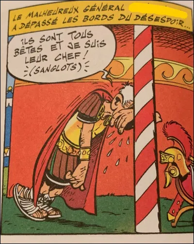 Vous non plus vous n'en pouvez plus ? Courage, c'est bientôt la fin ! Je vous demande juste le nom de ce général romain que l'on voit dans "Astérix et les Goths".