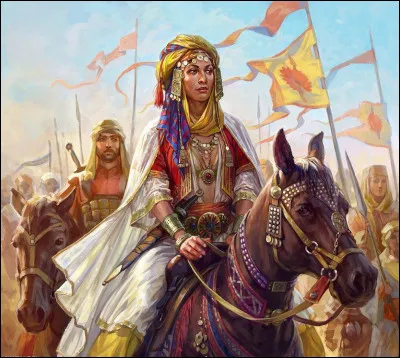 Souveraine du royaume de Qédar (Sud de la Palestine), surnommée "Reine des Arabes". Audacieuse, se révolta en 733 av J.-C contre le roi assyrien de l'époque. Qui est-elle ?