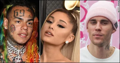 De quoi le rappeur 6ix9ine accuse-t-il Ariana et Justin Bieber ?