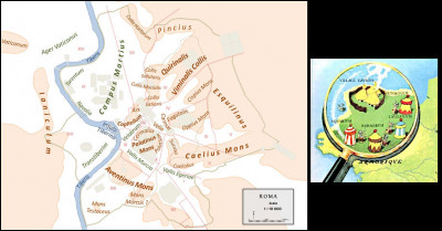 Plus facile de retenir les noms des camps romains près du village d'Astérix que ceux des collines de Rome : combien sont-elles, traditionnellement, ces fameuses collines ?