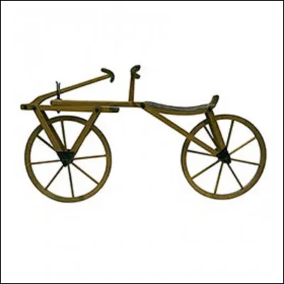 Quel est le nom de cet engin, ancêtre de la bicyclette ?