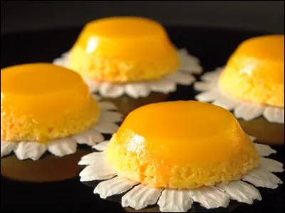 Quel est ce flan brésilien composé de jaune d'uf, de sucre et de noix de coco râpée ?