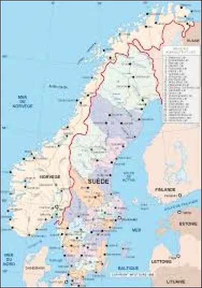 Quelle est la superficie approximative de la Suède ?