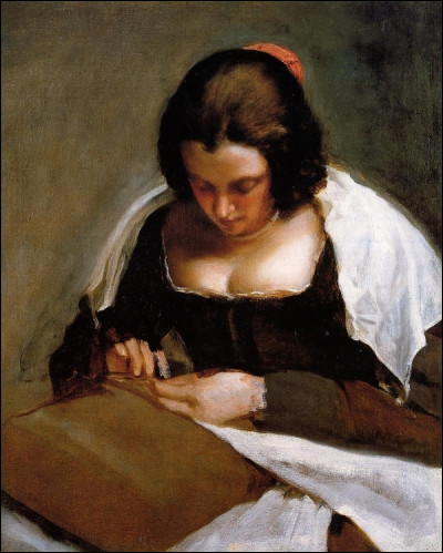 Quel peintre baroque espagnol du XVIIe est l'auteur du tableau "La Couturière" ?