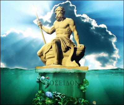 Poséidon est l'un des trois grands dieux...