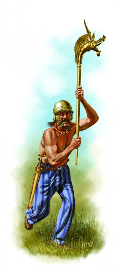 Quelle est cette trompe sculptée en forme de hure de sanglier, qu'utilisaient certains bardes pour stimuler lardeur des combattants avant la bataille ?