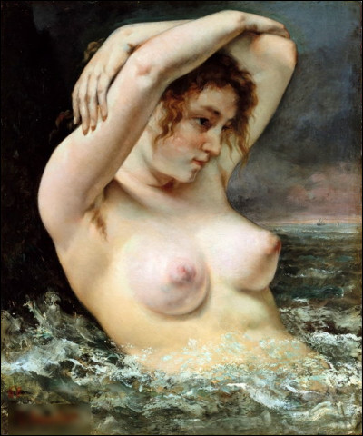 Quel peintre français du XIXe est l'auteur du tableau "La Vague" ?