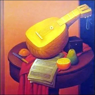 Quel peintre sud-am&eacute;ricain, fortement inspir&eacute; par l�art pr&eacute;colombien, est l�auteur de la "Nature morte &agrave; la mandoline" ?