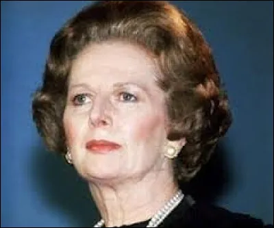 Cette femme politique, Premier ministre du Royaume-Uni de 1979 à 1990, c'est ... Thatcher.