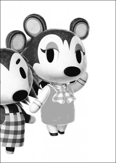 De quelle couleur est la robe de Tiquette (Maria) ?