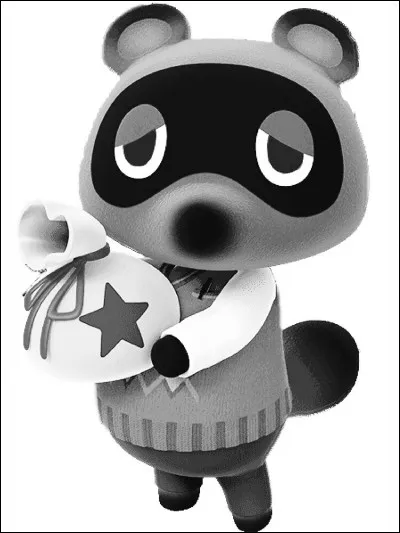 De quelle couleur sont les yeux de Tom Nook ?