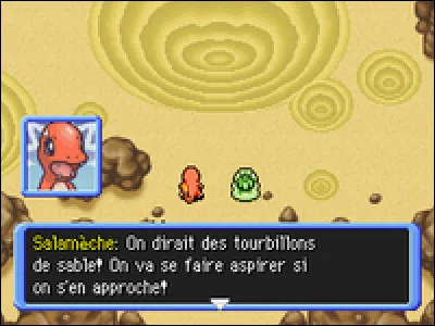 Quel Pokémon peut-on voir dans les Grottes Sables Mouvants ?