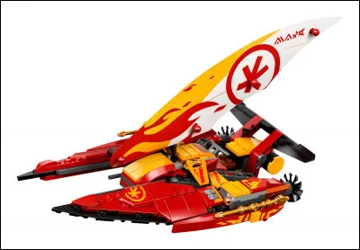 Avec quelle sorte de bateau les ninjas arrivent-ils sur l’île ?