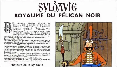 "Le Sceptre d'Ottokar" > Fichtre et diantre ! Que ne voit-on pas apparaître dans la brochure sur la Syldavie que compulse fébrilement notre héros ?