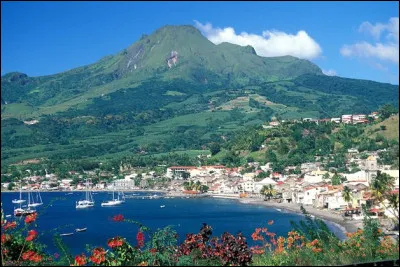 Géographie : sur quelle île se situe la montagne Pelée ?