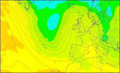 Comment appelle-t-on une crête se détachant du courant-jet par un flux violent d'air chaud ?