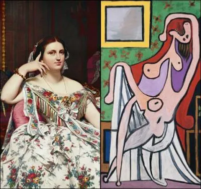 Cette toile d'Ingres reprise par Picasso reprsente une certaine ...