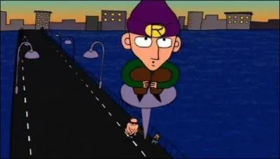 Ce petit bonhomme est l'anti-hros de sa propre srie MTV. Il apparait aussi dans un clip de Radiohead. Quel est son nom ?